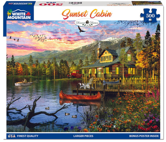 Sunset Cabin (1416pz) - 500 Pieces