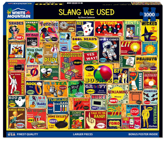 Slang We Used (1885pz) - 1000 Piece Jigsaw Puzzle