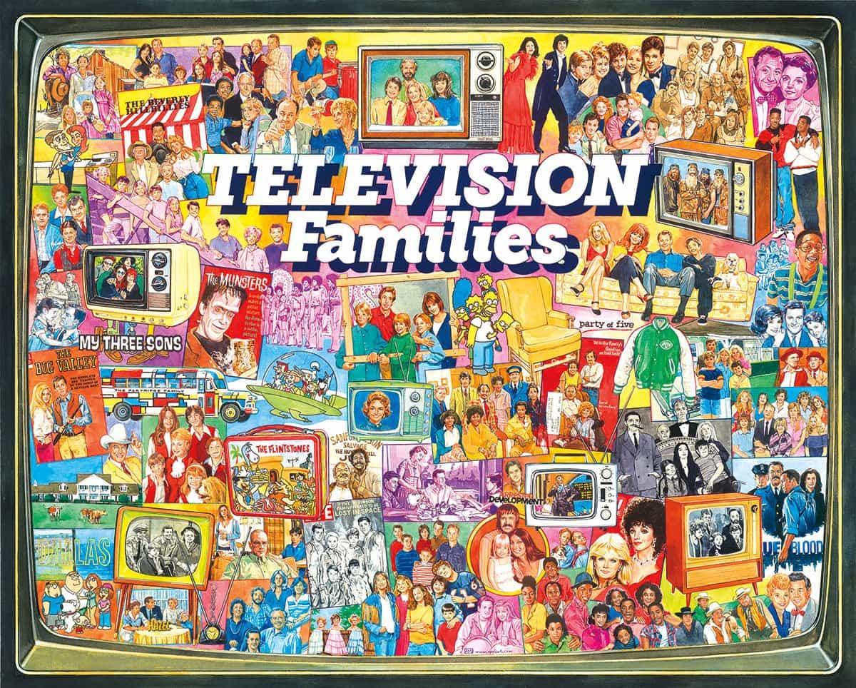 TV Families (1124pz) - 1000 Piece Jigsaw Puzzle