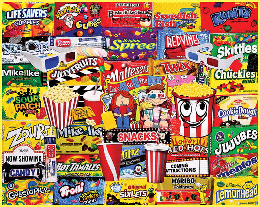 Movie Snacks (1884pz) - 1000 Piece Jigsaw Puzzle