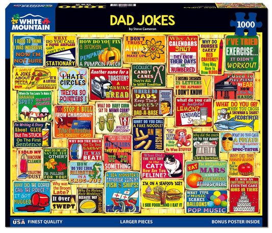 Dad Jokes (1932pz) - 1000 Piece Jigsaw Puzzle