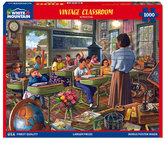 Vintage Classroom (1978pz) - 1000 Piece Jigsaw Puzzle