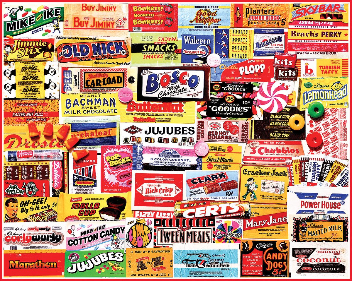 Candy Wrappers (862pz) - 1000 Piece Jigsaw Puzzle